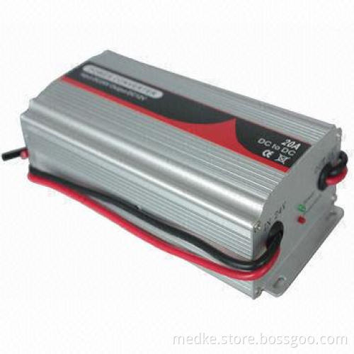 DC-DC Converter with 24 to 12V DC/20A, Car Power Converters